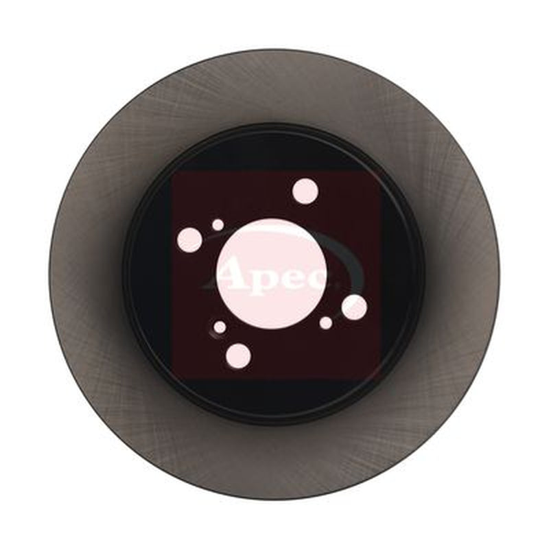Apec 2 x Solid Brake Discs fits Suzuki Swift III 2010-2017 1.2 1.3