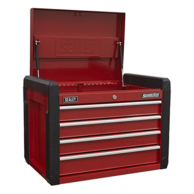 Sealey Topchest 4 Drawer & Rollcab 6 Drawer Combination AP3410STACK Sealey - Dynamic Drive