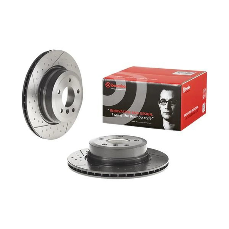 Brembo 2 x Slotted/Perforated Brake Discs fits BMW 1 2007-2013