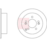 Apec Front & Rear Brake Discs & Pads fits Hyundai Tucson 2007-2012 2.0