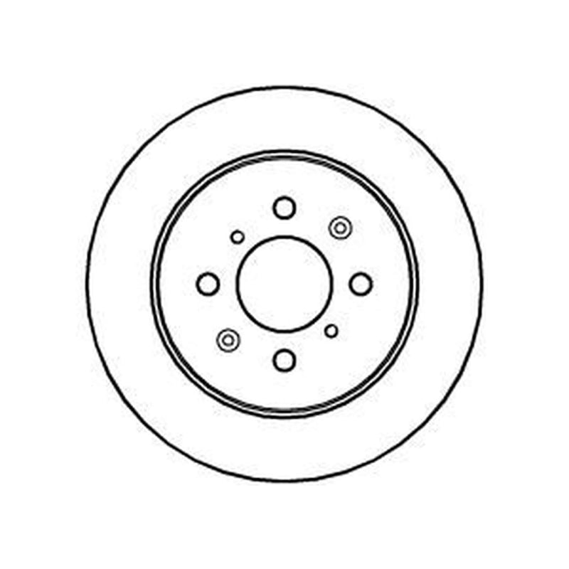 Abtex 2 x Solid Rear Brake Discs BD1110S-x2