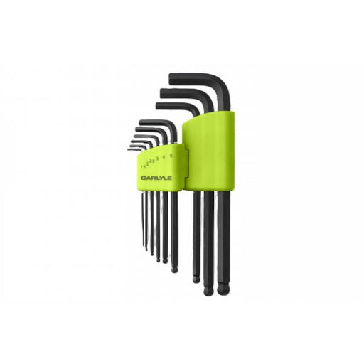 Carlyle Tools 9 Pc Long Hex Ball Key Set Metric - image 1