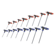 Sealey T-Handle TRX-Star* & Hex Key Set 16pc AK7147 Sealey - Dynamic Drive