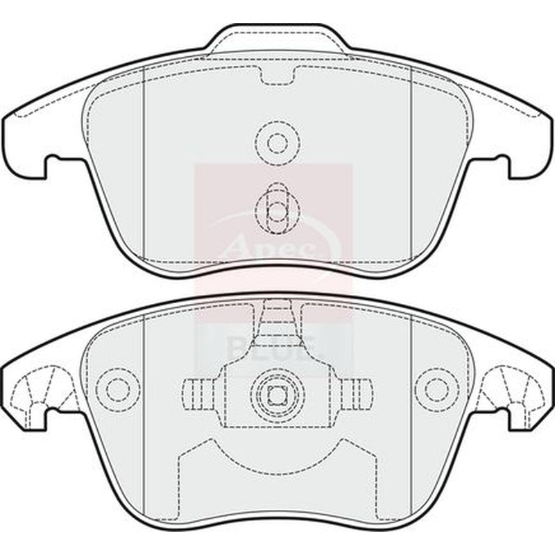 Apec Front & Rear Brake Discs & Pads fits Peugeot 208 I 2012-2019 1.6