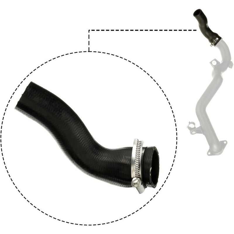Gates Intercooler Turbo Charge Air Hose 220mm fits Fiat Panda 2006-2013 1.3