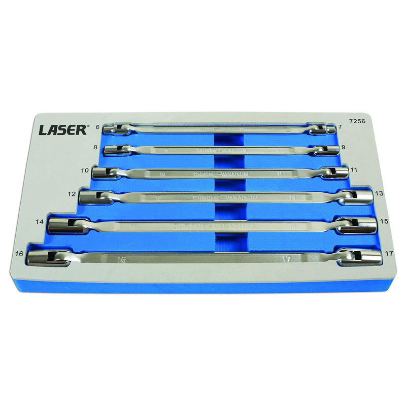 Laser Flexible Socket Spanner Set 6pc 7256 Laser - Dynamic Drive