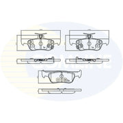 Comline Rear Brake Solid Discs & Pads fits Honda Jazz V 2020 on 1.5