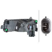 Hella Front Right Fog Light H11 fits VW Touran 2015-2022 1.2 1.4 1.6 1.8 2.0