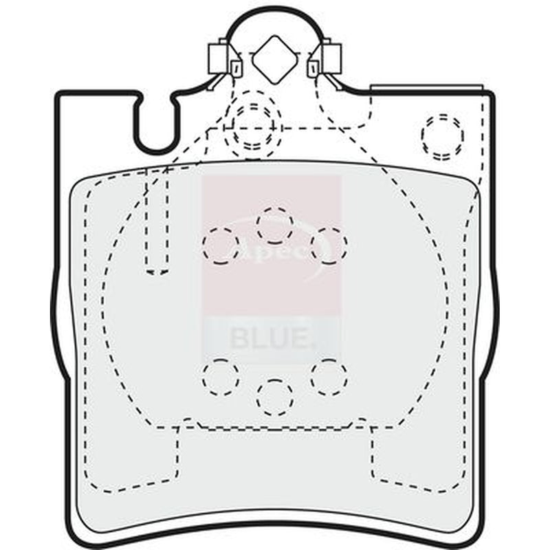 Apec Front / & Rear / Brake Discs & Pads fits Mercedes-Benz Slk 2004-2011
