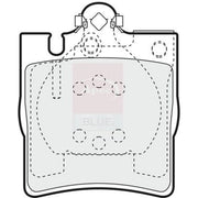 Apec Rear Brake Pad Set PD3326