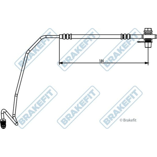 Apec Brake Hydraulic Hose Line outer BHO4314