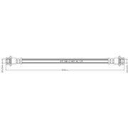 Juratek Brake Hydraulic Hose Line inner JBH1045