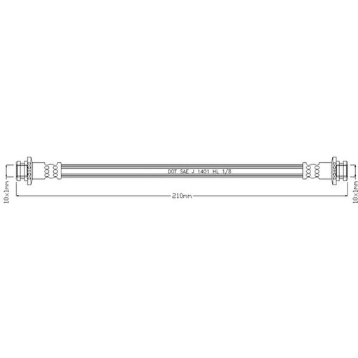 Juratek Brake Hydraulic Hose Line inner JBH1045