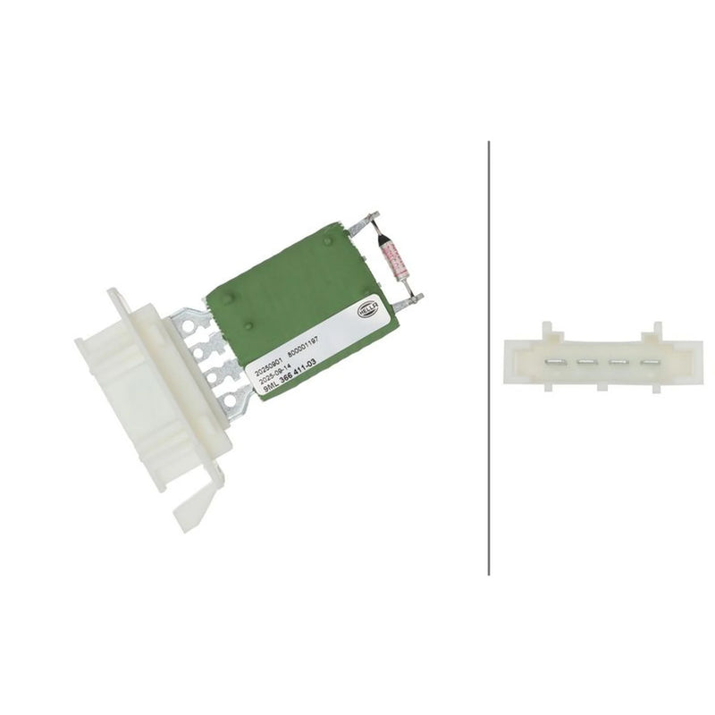 Hella Heater Blower Resistor 9ML 366 411-031