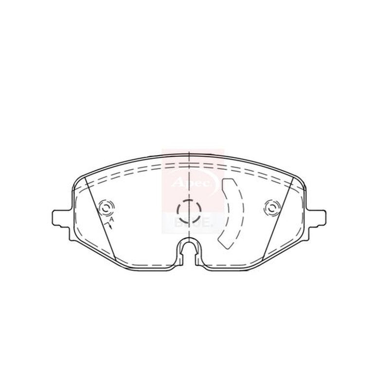 Apec Front Brake Pad Set fits Audi A3 2019-2020