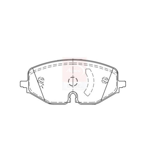 Apec Front Brake Pad Set fits Audi A3 2019-2020