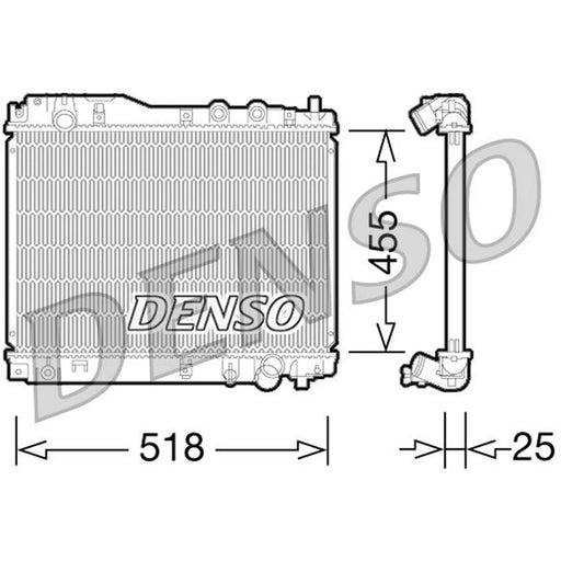 Denso Engine Radiator fits Honda Civic VII 2002-2005 1.7