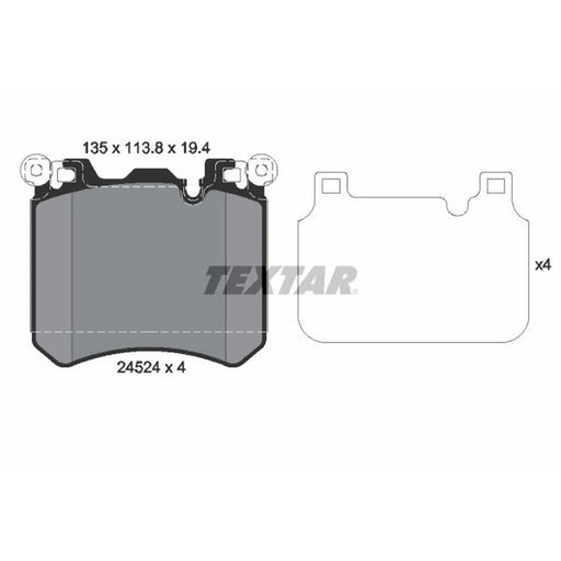 Textar Front Brake Pad Set 2452401
