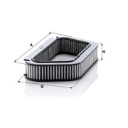 MANN-FILTER Cabin Air Filter (Pollen Filter) Eng.compart. middle fits Audi A8 D3