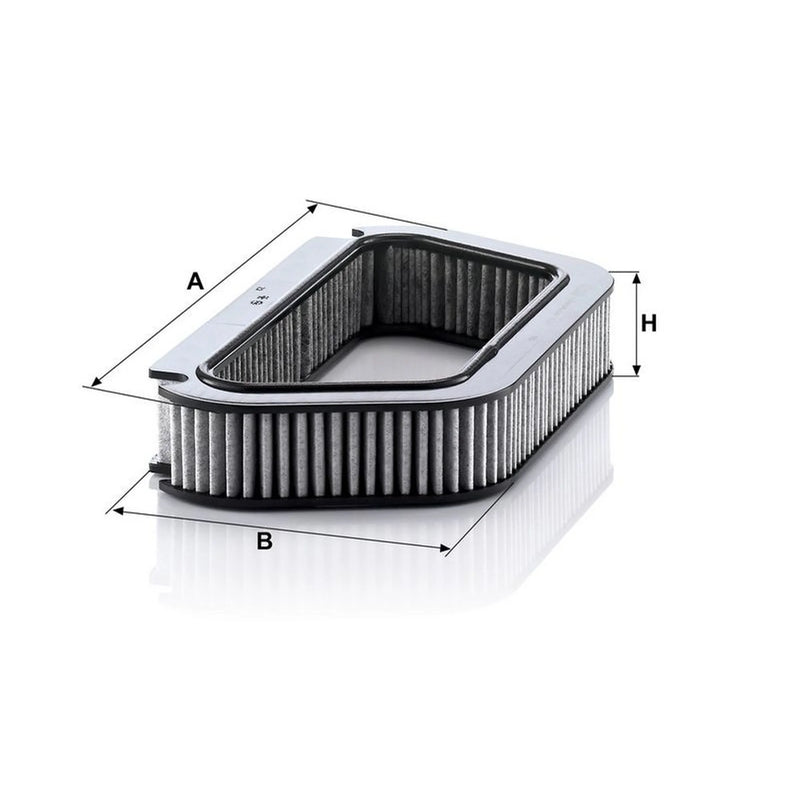 MANN-FILTER Cabin Air Filter (Pollen Filter) Eng.compart. middle fits Audi A8 D3