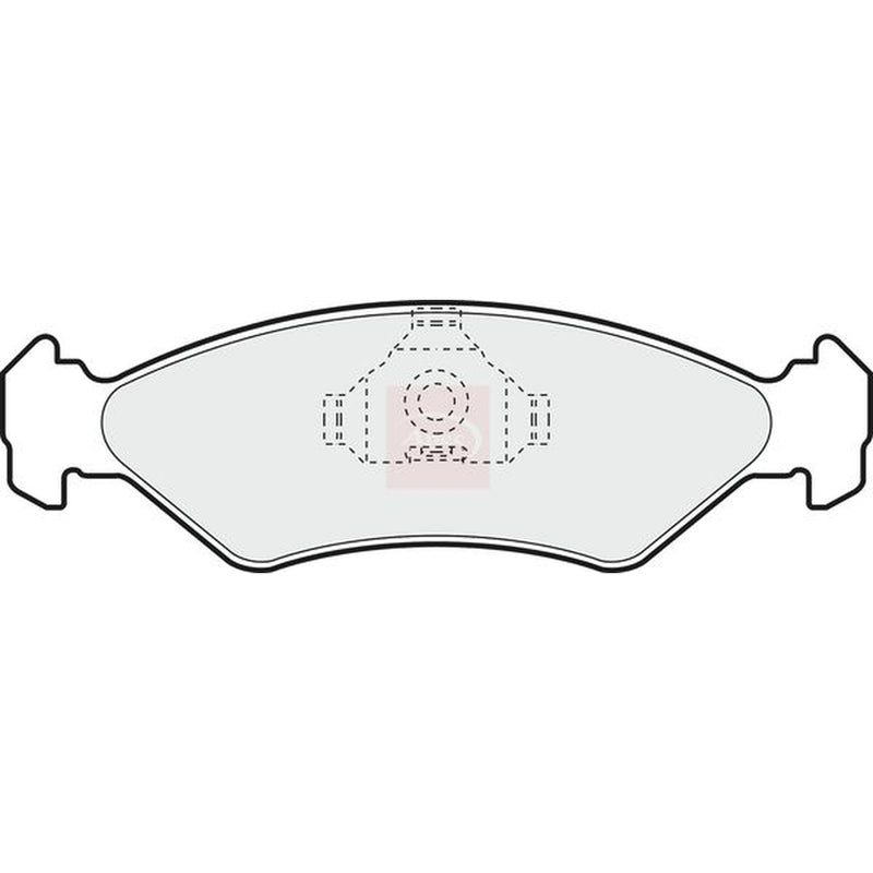 Apec Front Brake Pad Set fits Ford Ka 1996-2008 1.3