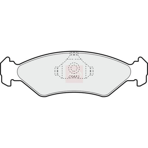 Apec Front Brake Pad Set fits Ford Ka 1996-2008 1.3