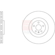 Apec 2 x Vented Front Brake Discs SDK6967