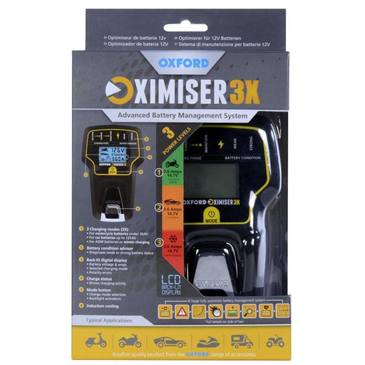 Oximiser 3X Advanced Battery Charger Oxford - NN4 Online