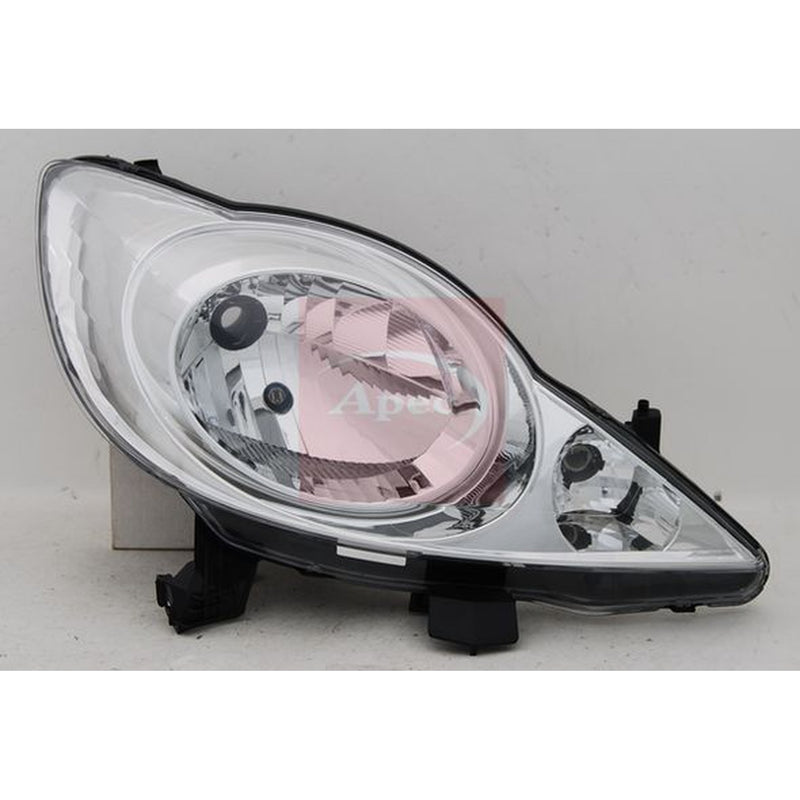 Apec Headlight Headlamp Left fits Peugeot 107 2005-2014 1.0 1.4