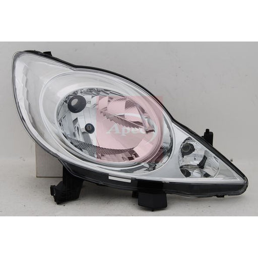Apec Headlight Headlamp Left fits Peugeot 107 2005-2014 1.0 1.4
