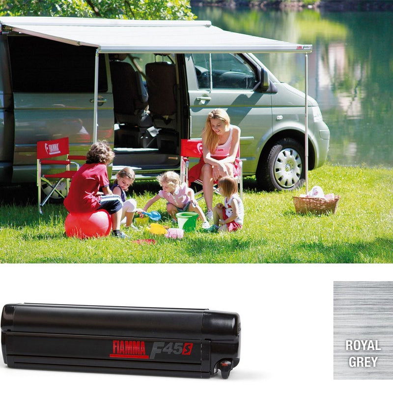 Fiamma Deep Black F45S 260 VW T5/T6 California Royal Grey Fabric Fiamma - Dynamic Drive