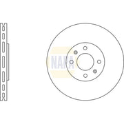 NAPA Front & Rear Brake Discs & Pads fits Peugeot 5008 2009-2017 1.6