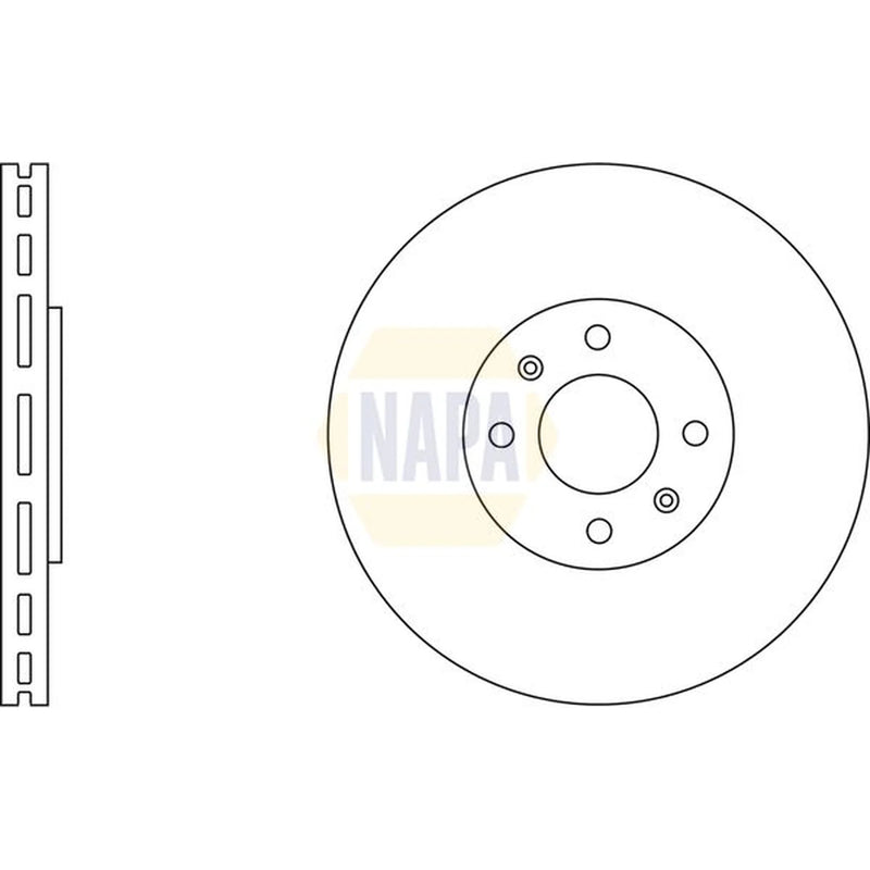 NAPA Front & Rear Brake Discs & Pads fits Peugeot 5008 2009-2017 1.6