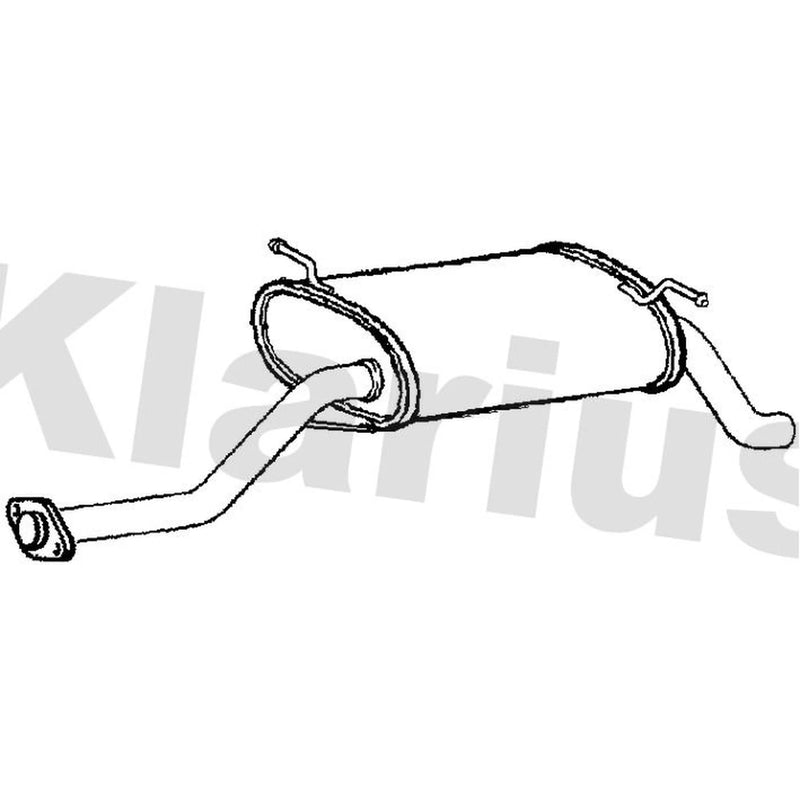 Klarius Box With Tail Pipe Rear fits Suzuki Carry 2000 on 1.3