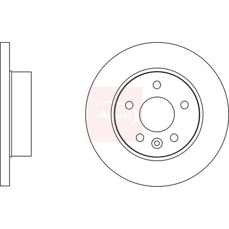 Apec Brake Discs fits Mercedes-Benz V-Class 1996-2003 638.234 638.244 638.294