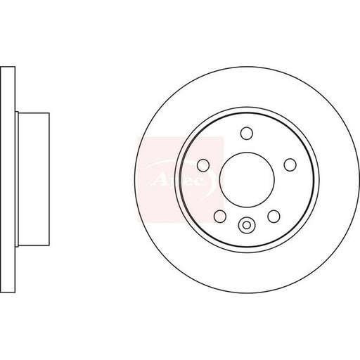 Apec Brake Discs fits Mercedes-Benz V-Class 1996-2003 638.234 638.244 638.294