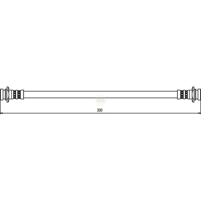 NAPA Brake Hydraulic Hose Line Rear NBH1324