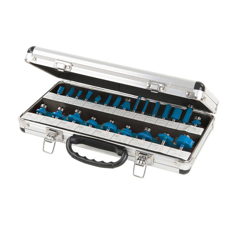 Silverline 1/4" TCT Router Bit Set 24pce 1/4" 656577 Silverline  - Dynamic Drive