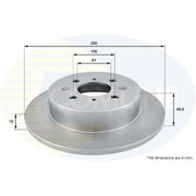 Comline Front & Rear Brake Discs & Pads fits Honda Civic VII 2001-2005 1.6