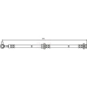 Apec Brake Hydraulic Hose Line Front Left HOS3577