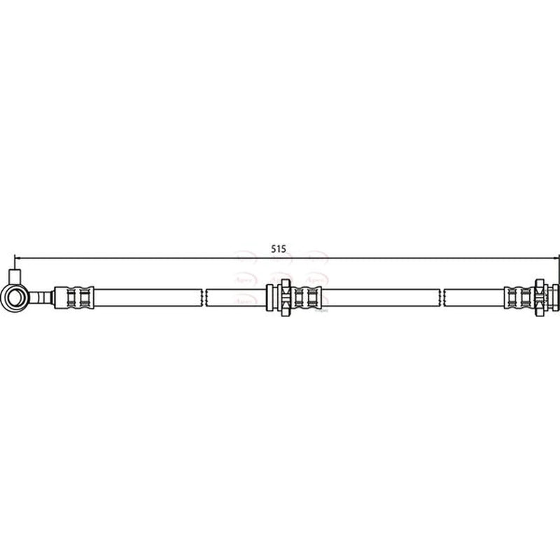 Apec Brake Hydraulic Hose Line Front Left HOS3577