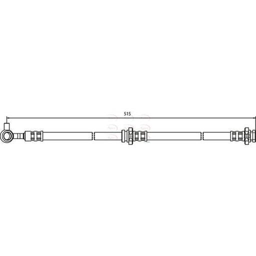 Apec Brake Hydraulic Hose Line Front Left HOS3577
