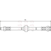 Apec Brake Hydraulic Hose Line Front HOS3125