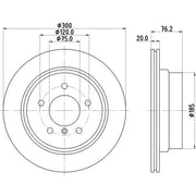 DON 2 x Internally Vented Brake Discs fits BMW 1 2007-2013
