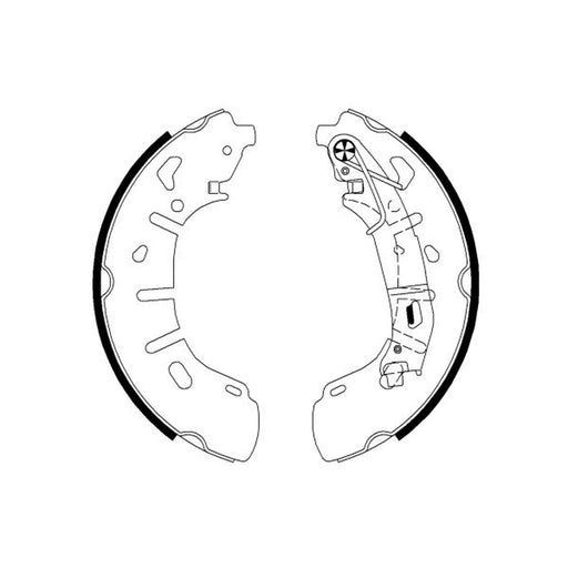 Mintex Brake Shoe Set Axle Kit fits Fiat Doblo Cargo 2010-2023 1.3 1.4 1.6 2.0