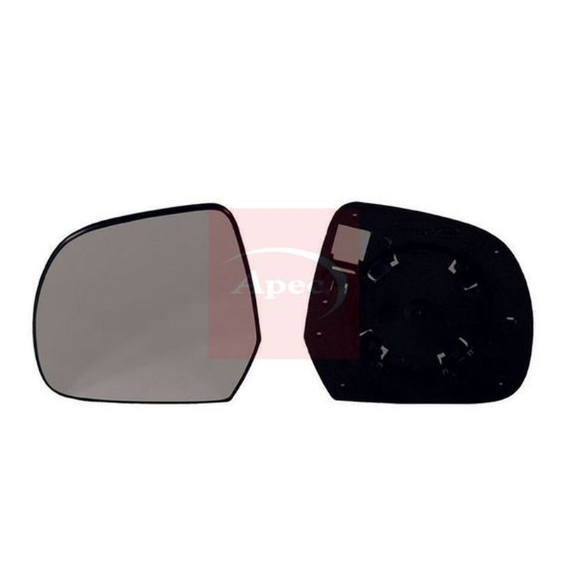 Apec Exterior Wing Mirror Glass Left fits Dacia Dokker 2012-2021 1.2 1.3 1.5 1.6