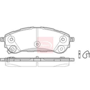 Apec Rear Brake Pad Set fits Ford Ranger 2011 on 2.5
