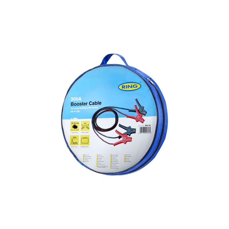 Ring Automotive - RBC160 Insulated Jump Leads, 300A, 3m Ring Automotive - Dynamic Drive