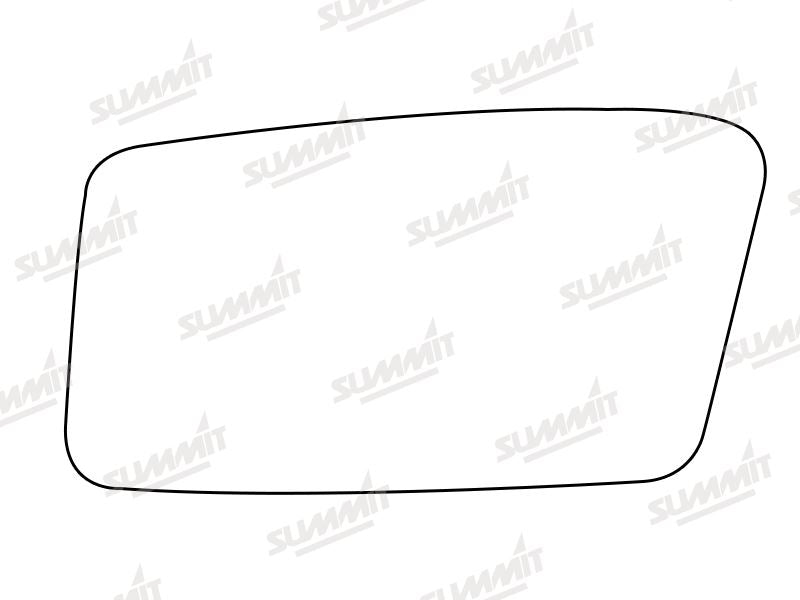 Summit Stick-On Standard Mirror Glass fits Hyundai Stellor LHS Summit - Bars 4 Cars