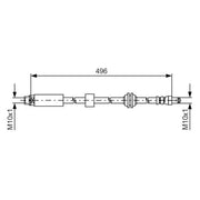 Bosch Brake Hydraulic Hose Line Front fits BMW 5 2004-2010